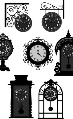 various timepieces used to represent the theme for the 31st anniversary