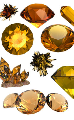 Diamond cut and crystal form of imperial topaz