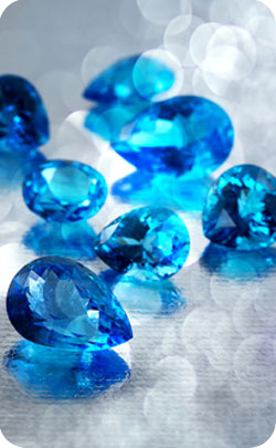 19th year anniversary gemstone blue topaz image