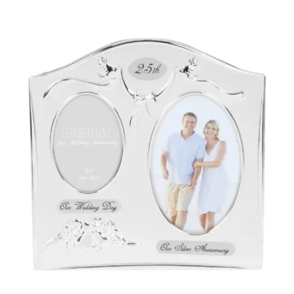 25th Anniversary Gift Silver Photo Frame – 6″ x 4″